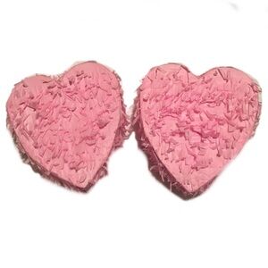 Pink Heart-Shaped Pinatas